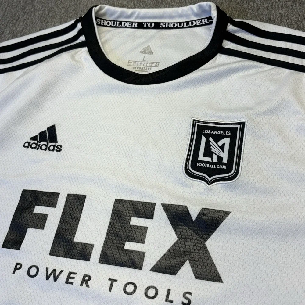 LAFC Adidas 2021/2022 MLS‎ Player Authentic Away Soccer Jersey Sz Large